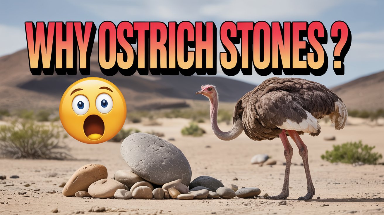 why Ostrich Eating stone