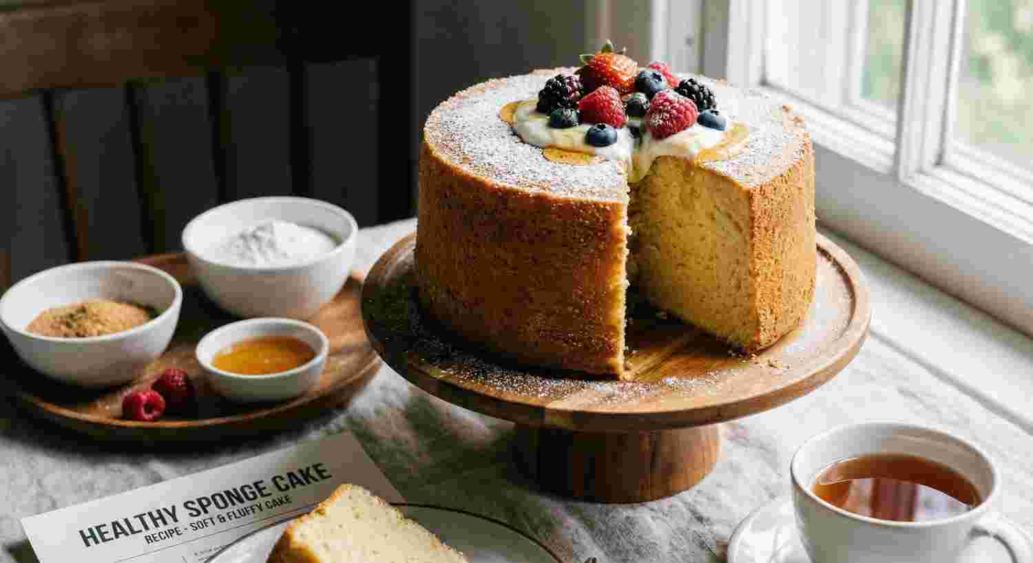 Healthy Sponge Cake Recipe