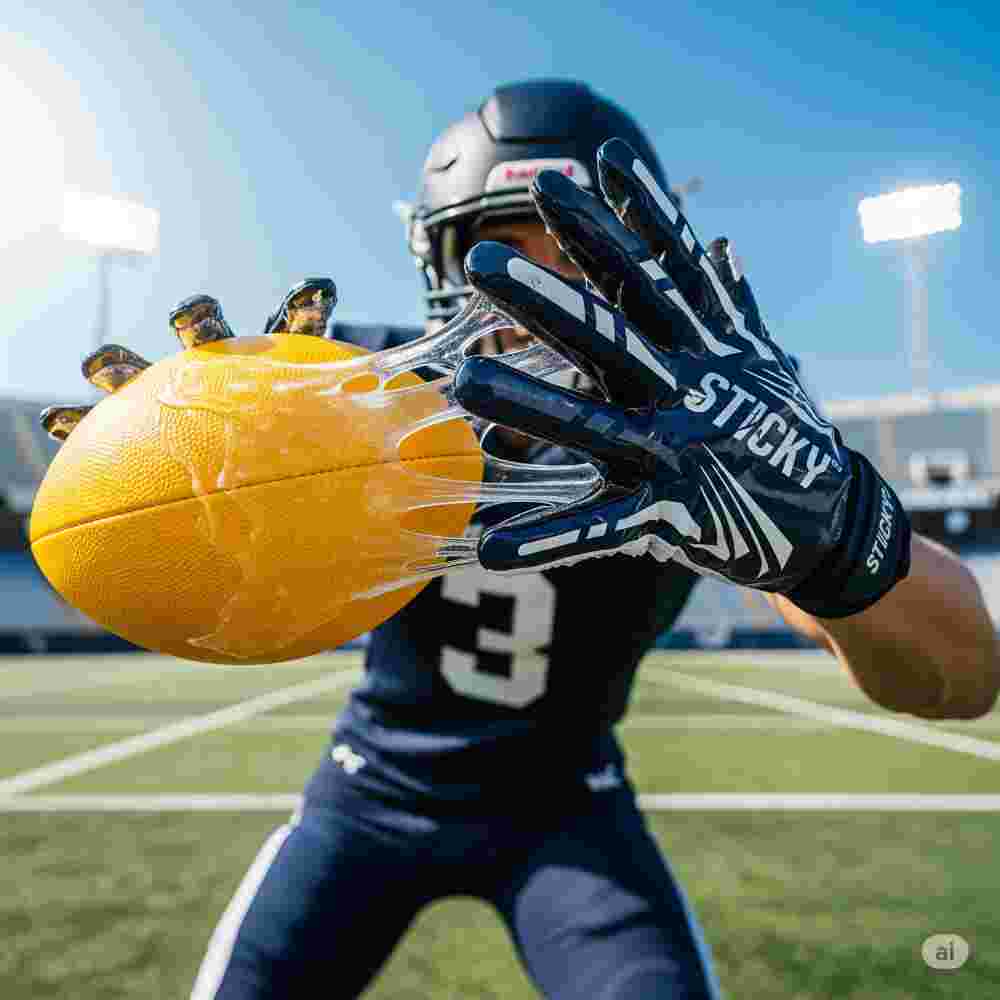 Glue Sticky Gloves in Football