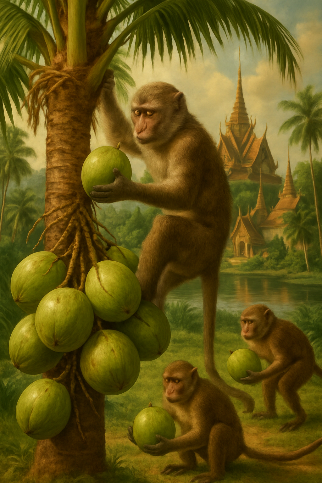 monkey-coconut-harvesting-thailand