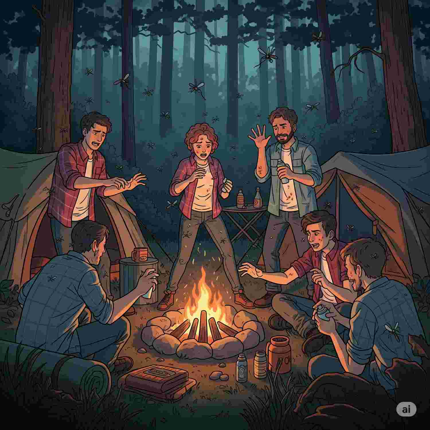 Jungle Camping Mosquito Problem
