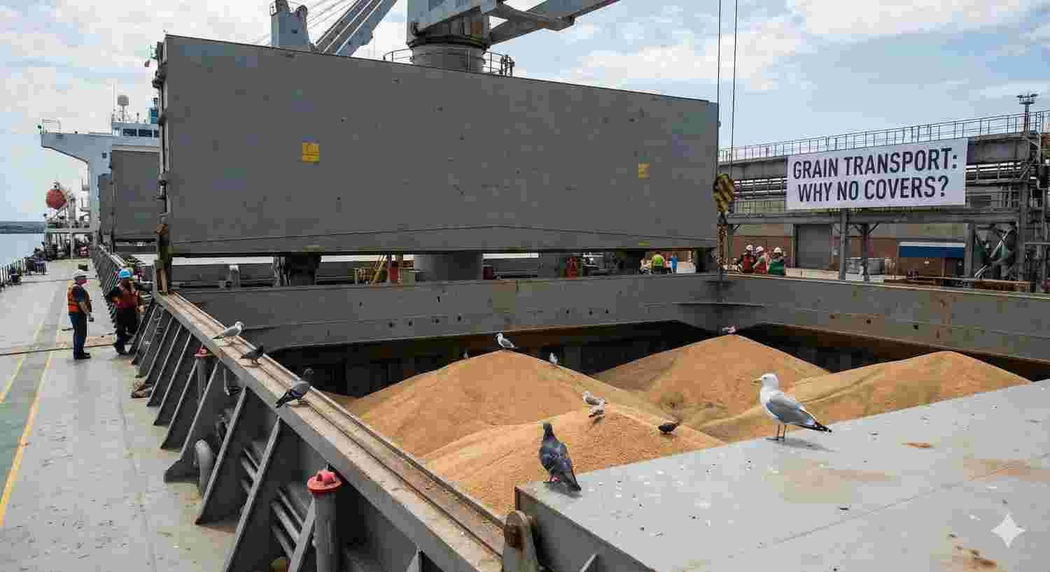 Why Ships Don’t Cover Grain from Birds