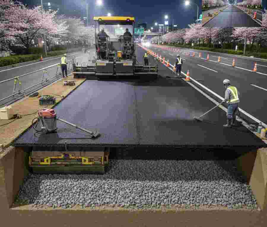 Japan Road Making Process