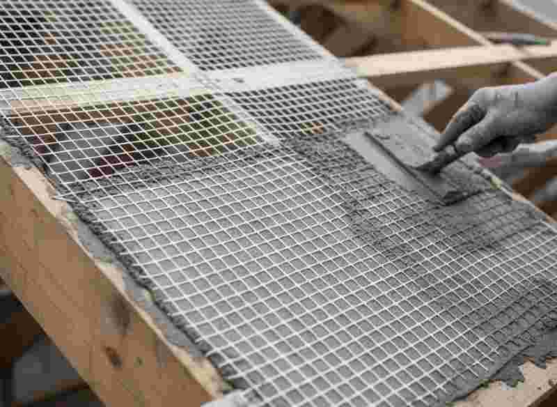 Fiber Mesh Is Used Under Roof Plaster