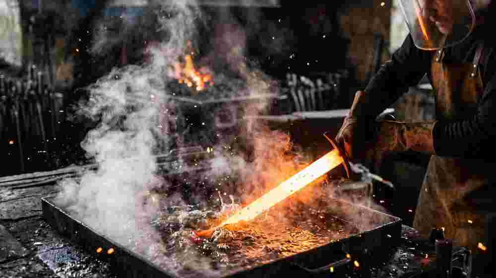 भट्टी में तलवार को पानी में क्यों डुबोते हैं? | Sword Quenching Process Explained in Hindi