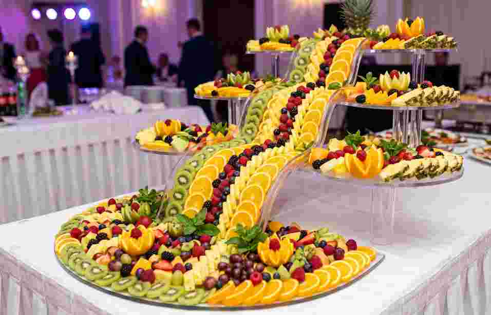 Waterfall Style Fruit Decoration