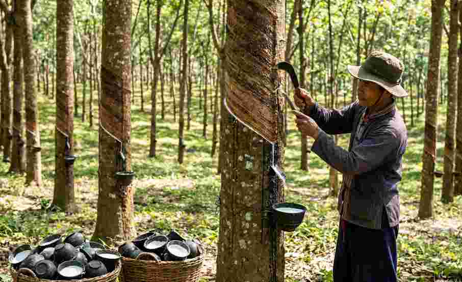 How Rubber is Extracted from Rubber Tree