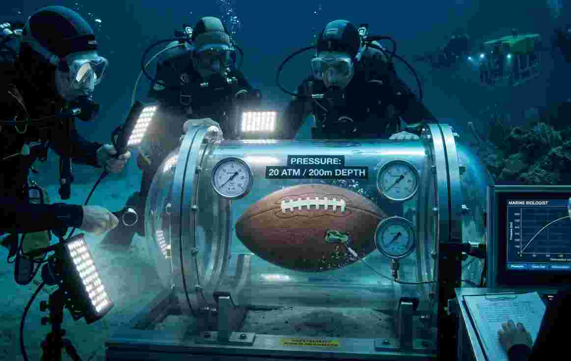 Underwater Football Pressure Science