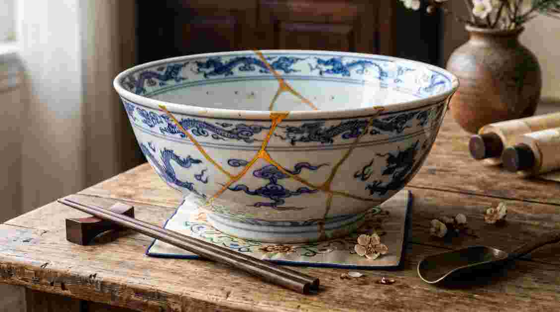 Chinese Broken Bowl Design