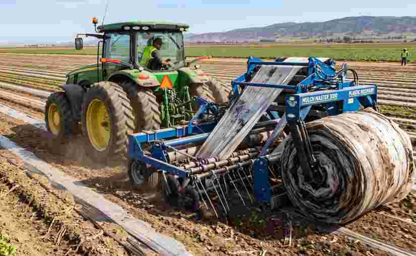 Plastic Mulch Film Recovery Machine