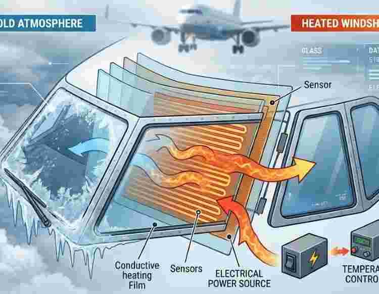 Aircraft Windshield Heating Technology