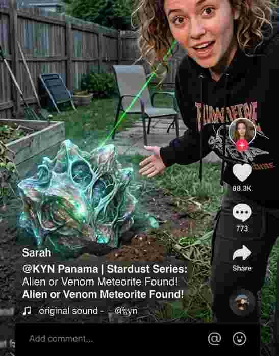 Venom Meteorite Viral Video