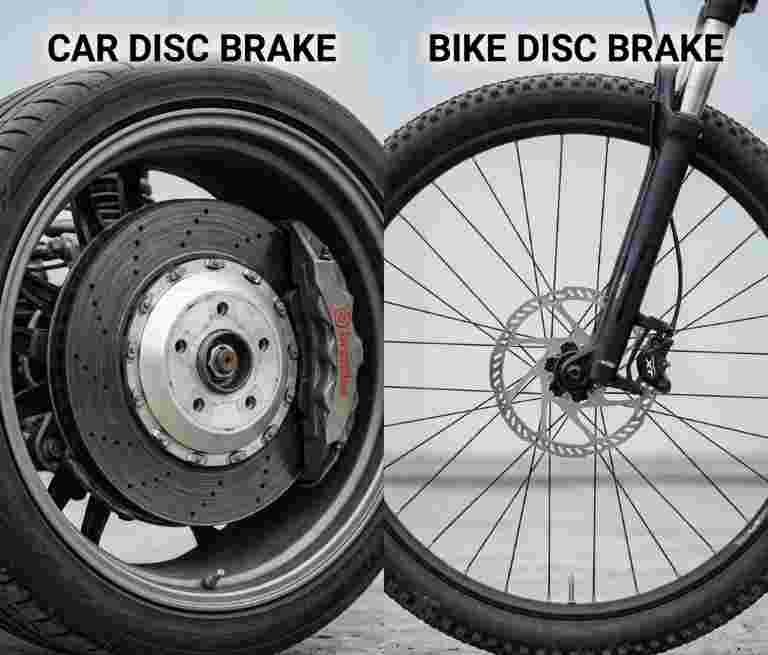 Bike Disc Brakes vs car